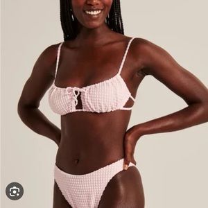 Abercrombie Pink Gingham Bikini 👙